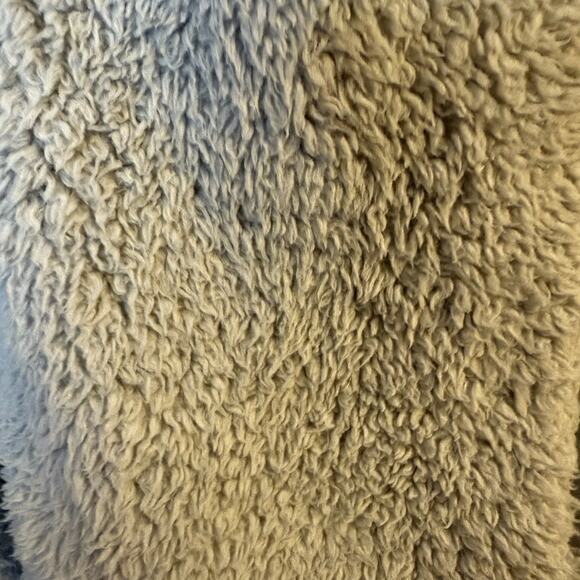 Patagonia Women’s S Furry Fleece Vest Beige Full Zip Sherpa Pile Retro Style - Picture 4 of 7